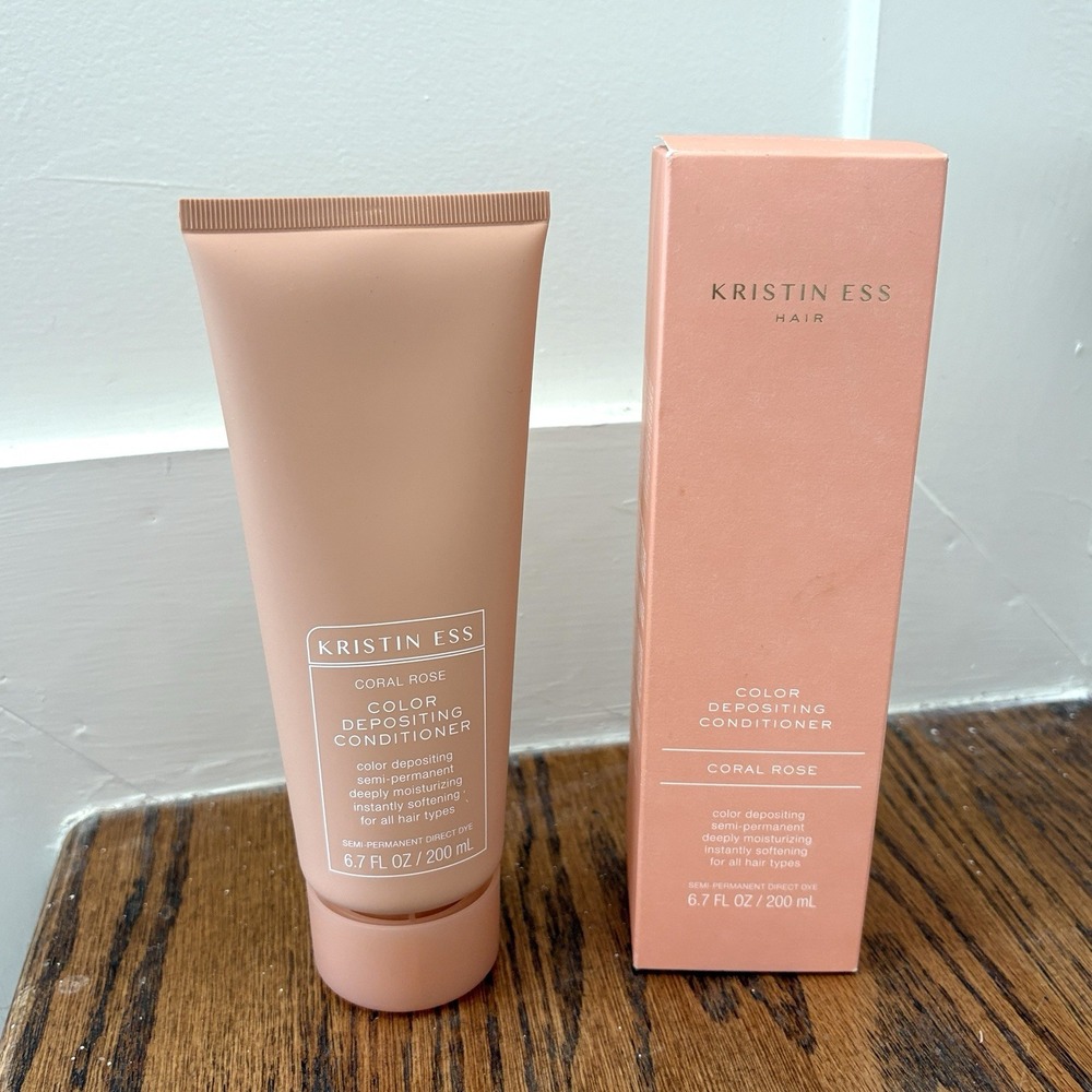 Kristin Ess Color Depositing Conditioner Coral Rose NEW